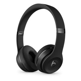 Refurbished Apple Beats Solo3 Wireless On-Ear Headphones - Defiant Black-Matt Black, A